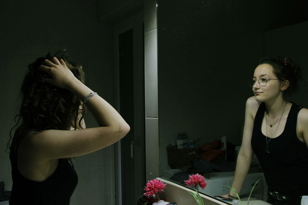 portrait photomontage reflet miroir