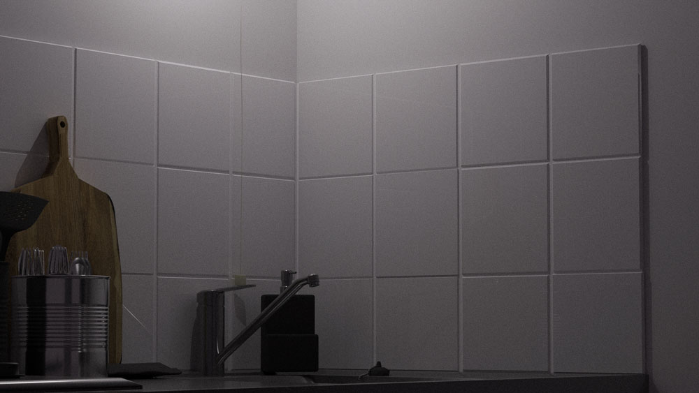 modélisation 3d d'une cuisine