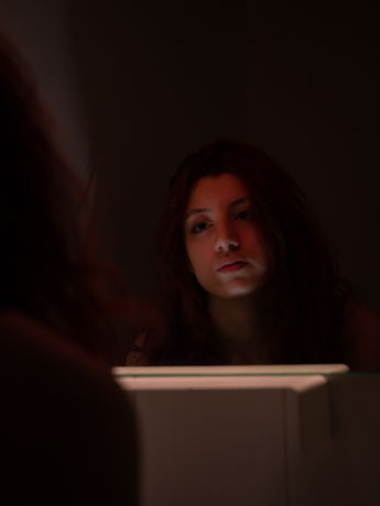 photo reflet miroir Serena Taleb